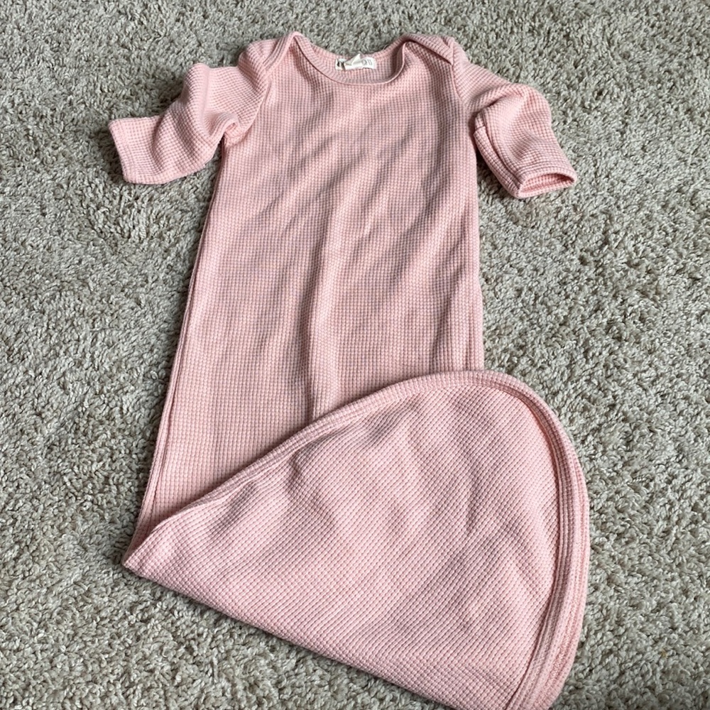 Ollie’s day girls waffle knit tie gown